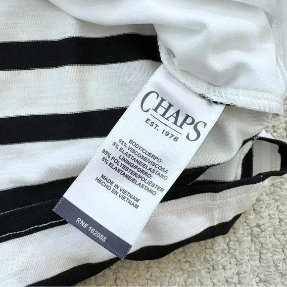 Chaps Striped Dress - Picture 11 of 13